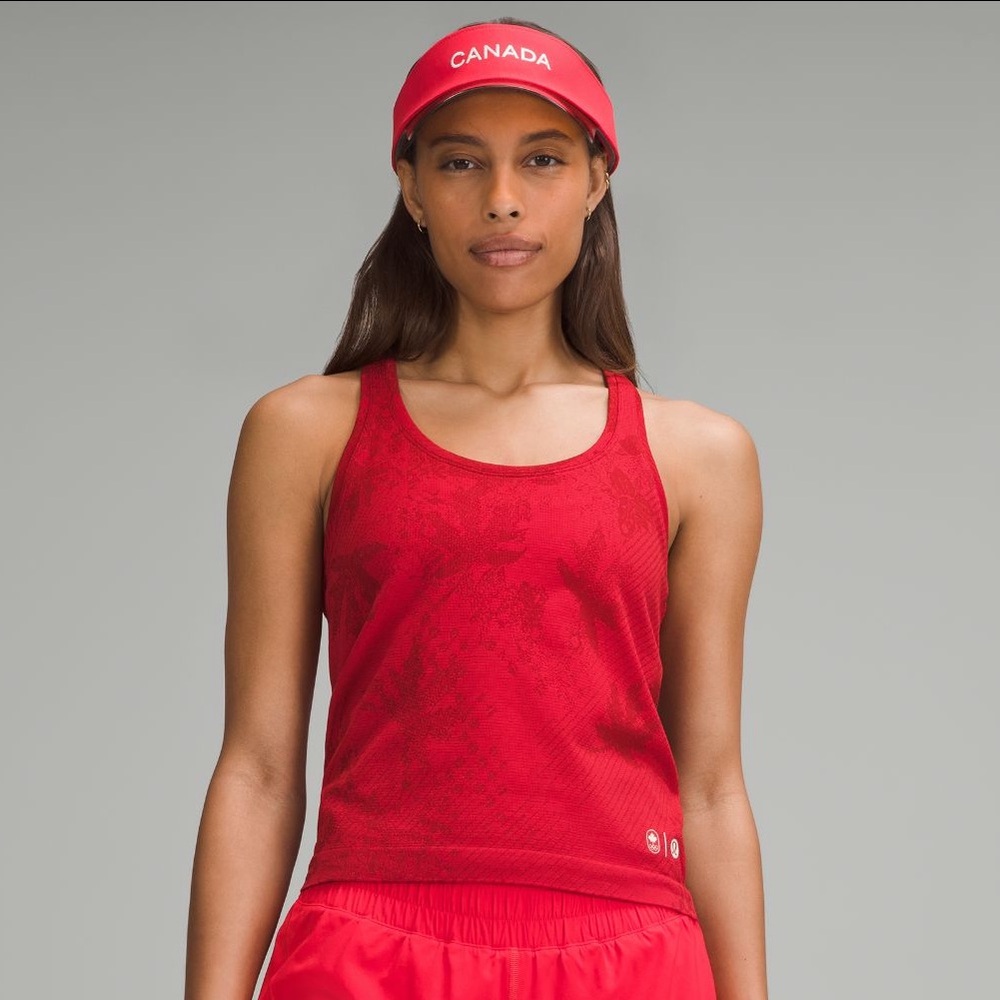 Lululemon Team Canada Swiftly Tech Racerback 2.0 Waist Length Paris Olympic 2024
